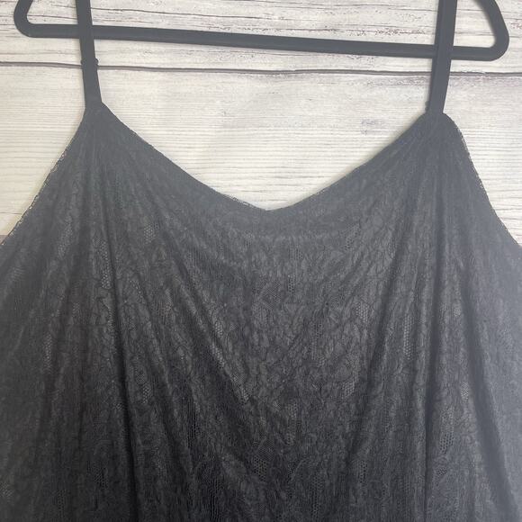 Cato Lace Cami Size 26/28W Babydoll Tank Top Black Bella Coquette Crochet Witchy - Picture 3 of 14